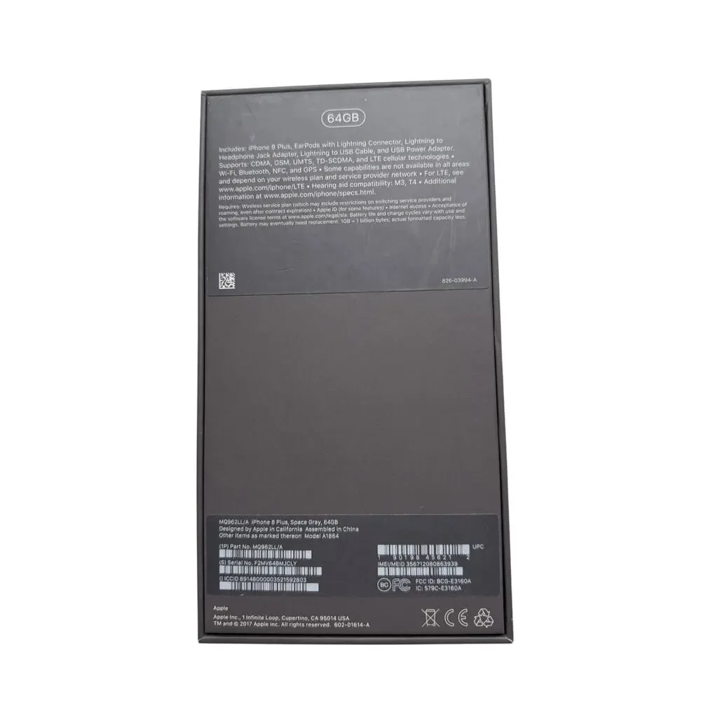 iPhone 8 Plus Empty Box 64GB